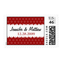 Scallops & Polka Dots Postage Stamp