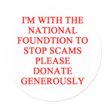 SCAMS nd crooks joke stickers by jimhartley SCAMS nd crooks joke stickers