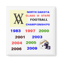 scan, 1023200615323_AggieFBhelmet, NORTH DAKOTA... Magnet