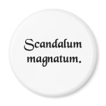 Scandal of magnates. fridge magnet