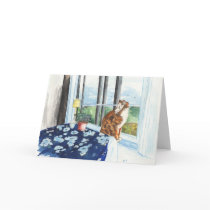 Scandia Cat Greeting Card by mozache Scandia Cat Greeting Card