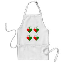 Scandinavian Christmas Hearts aprons by cowboyannie Scandinavian Christmas Hearts aprons