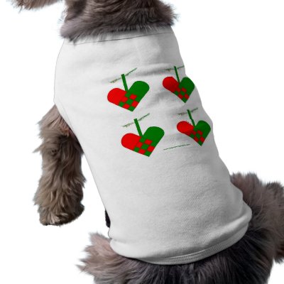 Scandinavian Christmas Hearts pet clothing