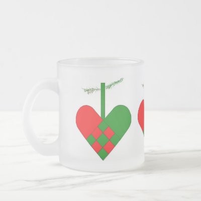 Scandinavian Christmas Hearts mugs