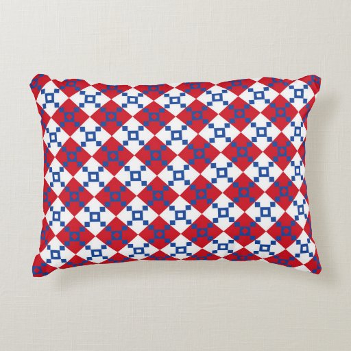 Scandinavian Christmas Pattern Accent Pillow Zazzle