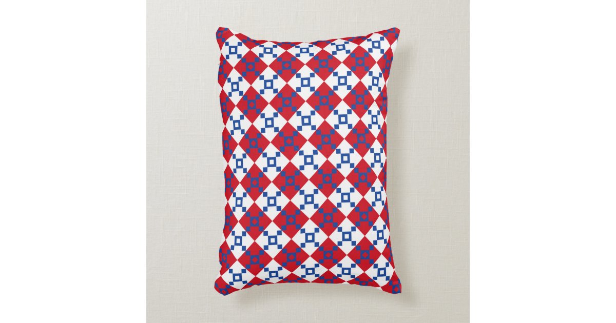 Scandinavian Christmas Pattern Accent Pillow Zazzle