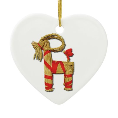 Scandinavian Christmas Straw Yule Goat Julbok Christmas Tree Ornaments