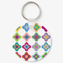Scandinavian Flowers Keychain