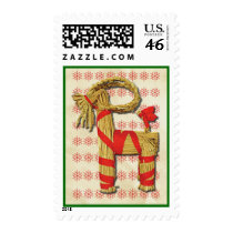 Scandinavian Yule Goat postage