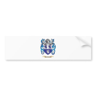 Scanlon Coat of Arms (Family Crest) Bumper Stickers by familycrest