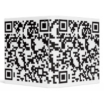 Scannable QR Bar code Vinyl Binders