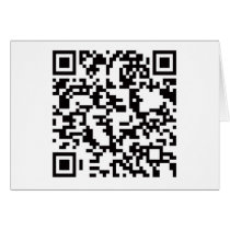 Scannable QR Bar code Greeting Cards