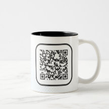 Scannable QR Bar code Coffee Mug