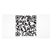 Scannable QR Bar code Custom Photo Card