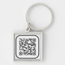 Scannable QR Bar code Keychains