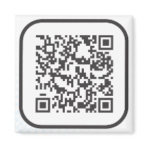 Scannable QR Bar code Magnets