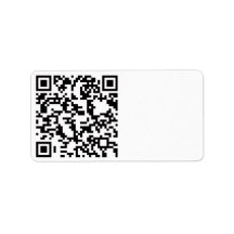 Scannable QR Bar code Personalized Address Labels