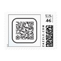 Scannable QR Bar code Stamp