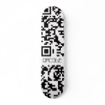 Scannable QR Bar code Custom Skateboard