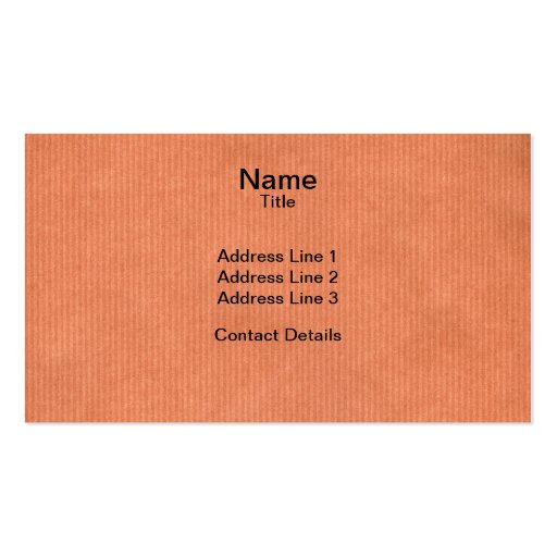 Scanned Detailed Kraft Paper Texture Peach Pink Business Card Template