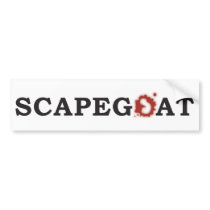 scapegoat bumper sticker