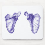 Scapula Blue Mouse Pad