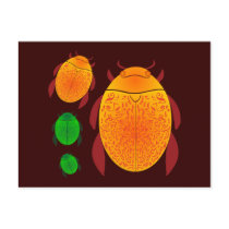 Scarab Beetle Postcards