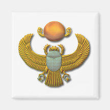 Scarab-gold Refrigerator Magnets