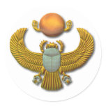 Scarab-gold Sticker