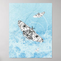 scarab moth in winter posters