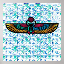 Scarab Rays Print