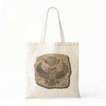 Scarab-stone Tote Bags