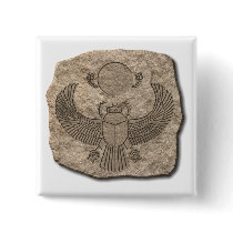 Scarab-stone Pinback Buttons