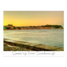 Scarborough Castle from the South Bay Postcard