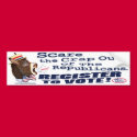 Scare Republicans, Register To Vote Bumper Sticker bumper stickers by TheDemocratDonkey Scare Republicans, Register To Vote Bumper Sticker bumper stickers