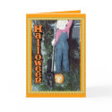 Scarecrow Black Cat Card