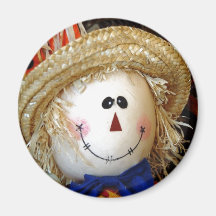 Scarecrow Face Fridge Magnet