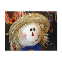Scarecrow Face postcards by FallSeason Scarecrow Face postcards