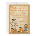 Scarecrow Halloween Party Invitation