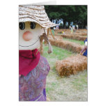 Scarecrow in a Pumpkin Patch Greeting Cards