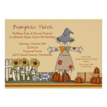 Scarecrow Invitation