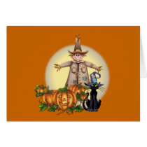 SCARECROW, JACK & CAT by SHARON SHARPE cards