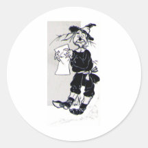 Scarecrow Round Stickers