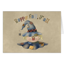 Scarecrow Thanksgiving Card cards