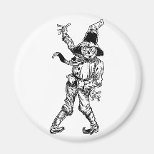 Scarecrow Waving Refrigerator Magnet