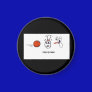 Scared Bowling Pin Magnet
