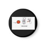 Scared Bowling Pin Magnet