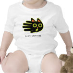 Scared Cat baby t-shirt bodysuit