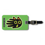 Scared cat tags for luggage