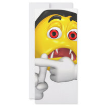 scared dracula smiley rack cards by SmileyFaceStore scared dracula smiley rack cards